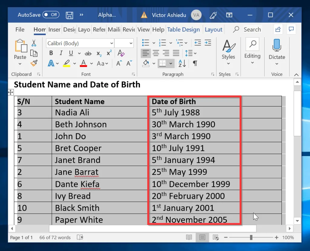 How to alphabetize in microsoft word itechguides