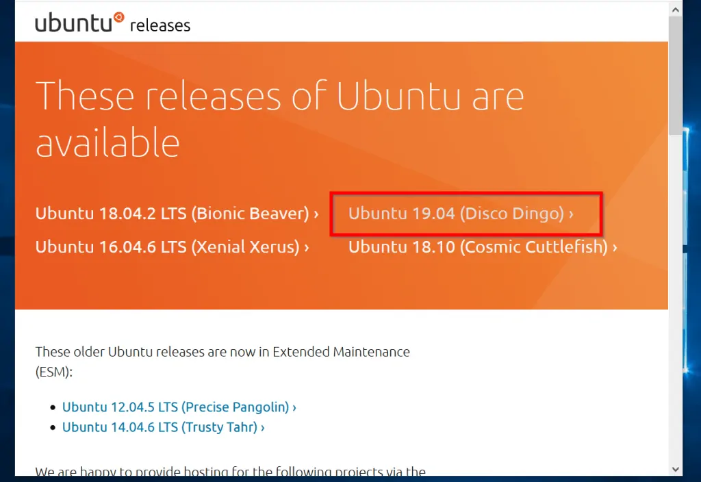 Dual Boot Ubuntu and Windows 10 - dowload Ubuntu, step 1