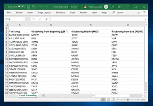How to Get (Extract) Substring in Excel