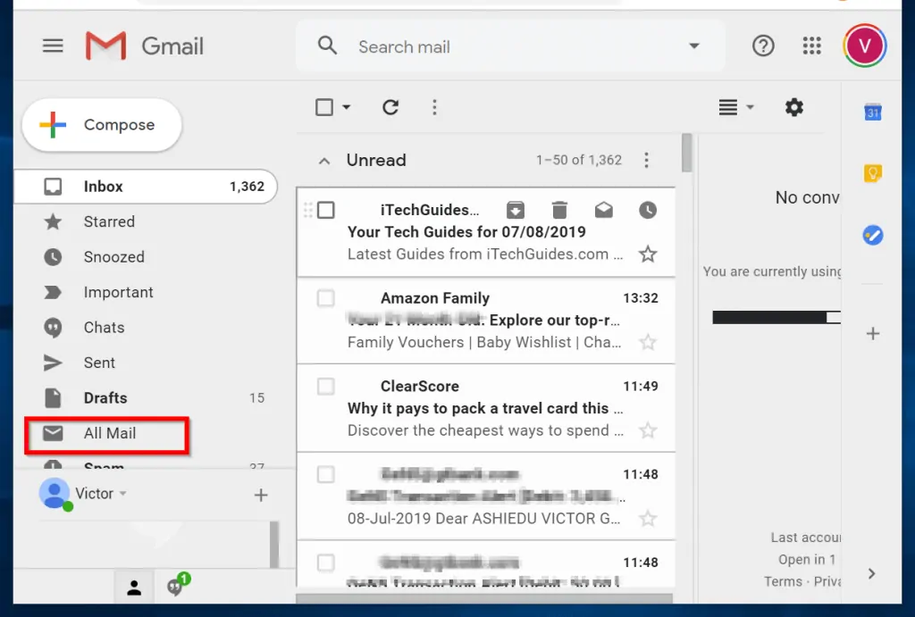 Gmail Mark All as Read - Gmail inbox
