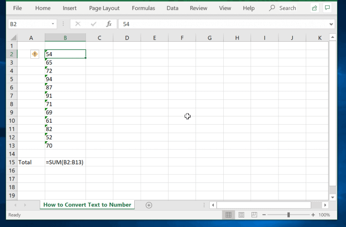 4 Ways to Convert Text to Number in Excel - Itechguides.com