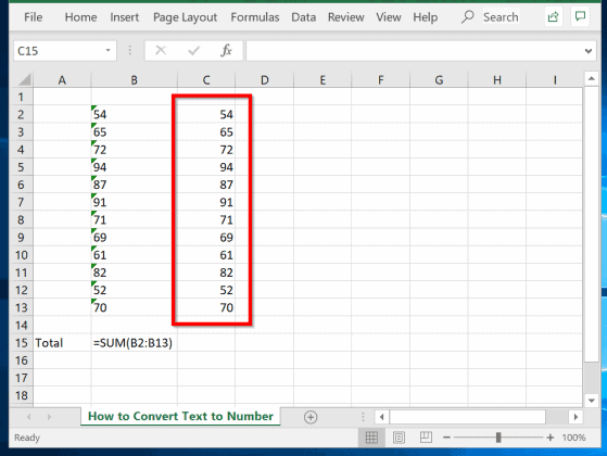 How to Convert Text to Number in Excel (4 Methods) - Itechguides