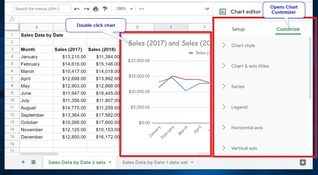 How to Edit a Line Chart in Google Sheets 