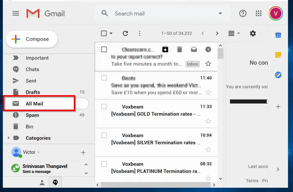 How to Unarchive Gmail Email: Ste 1 Click the All Mail label