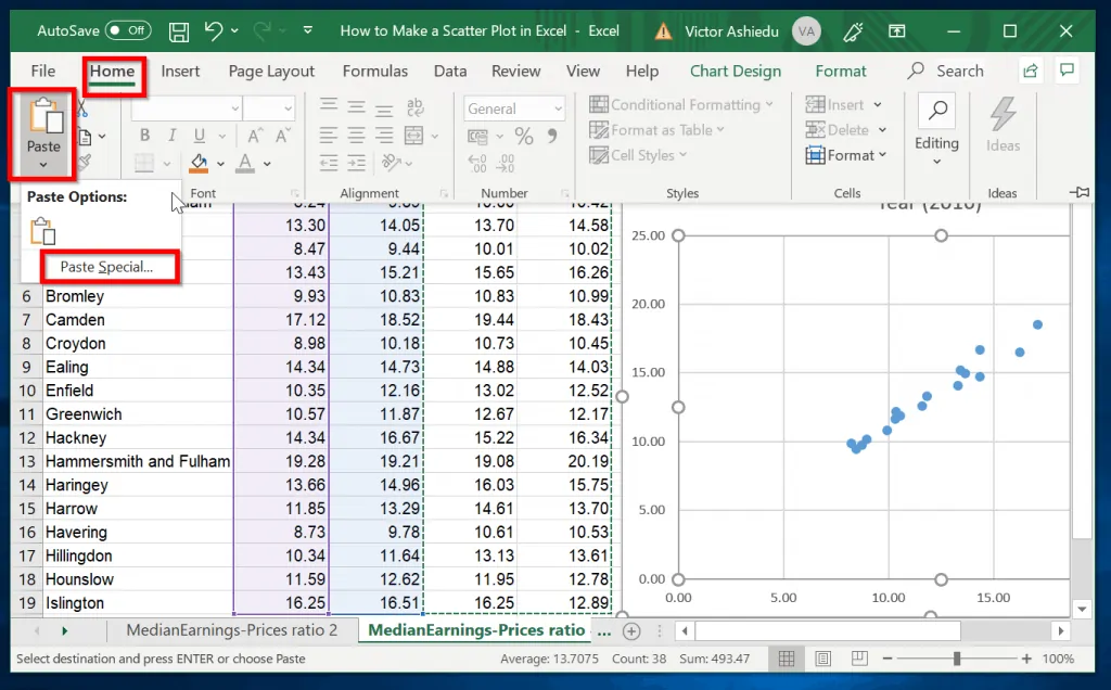 How to Make a Scatter Plot in Excel - Itechguides