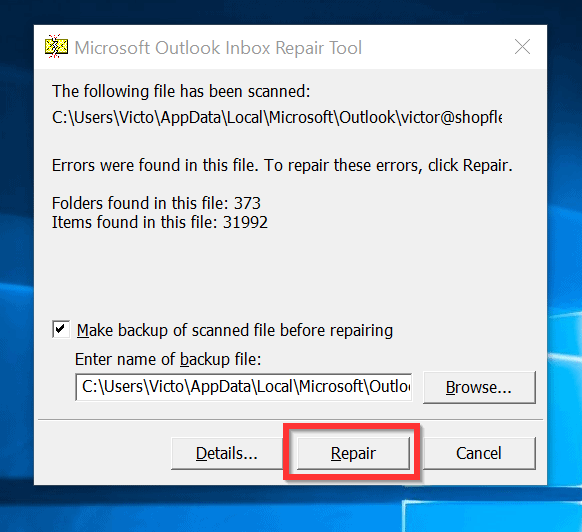Cannot start microsoft outlook fixed itechguides