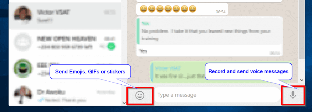 How to Use WhatsApp Web to Send Emojis, GIFs and Recorded Voice Messages