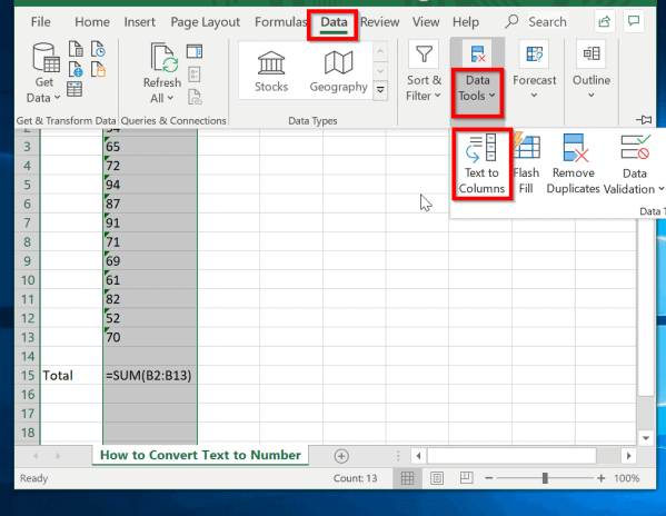 4 Ways to Convert Text to Number in Excel - Itechguides.com