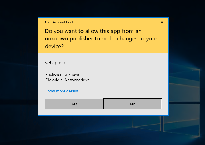 User account control