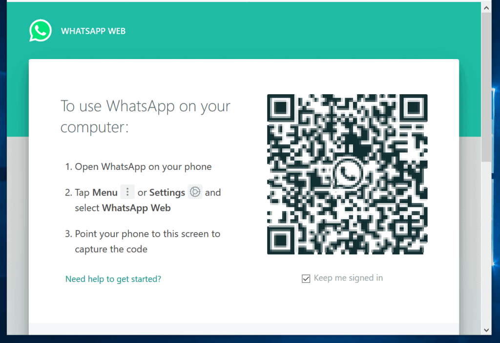whatsapp web