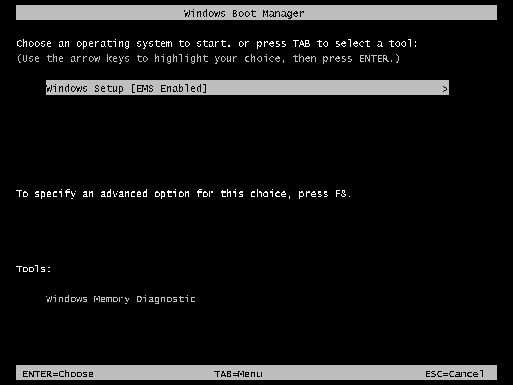 mode de récupération du serveur Windows 2016