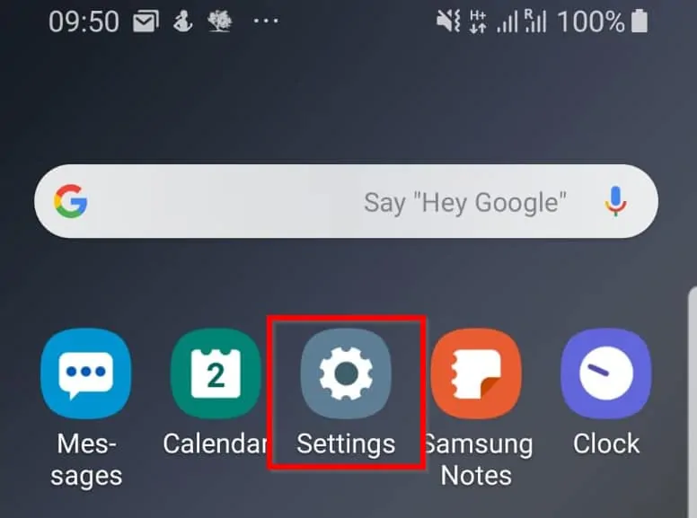 Turn on Battery Saver: Open Settings App