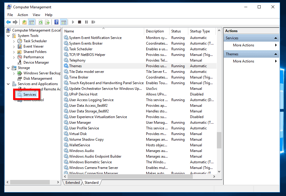 network discovery keeps turning off server 2016 - Open Computer Management -> Services