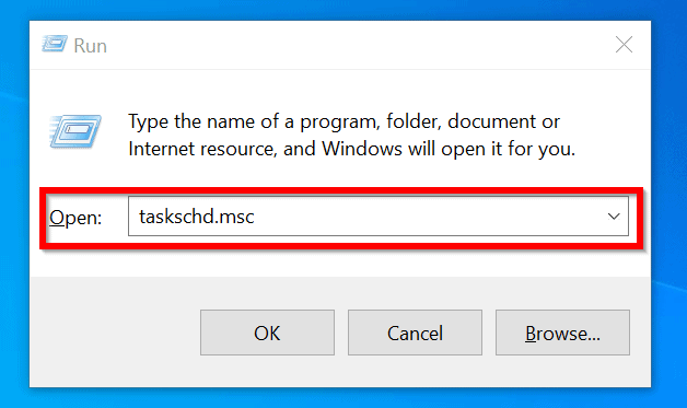 Steps to Schedule Windows 10 to Shutdown at Specified Time - open Run command