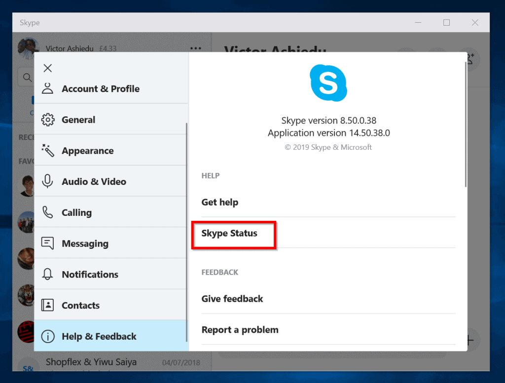 how to change skype settings to english
