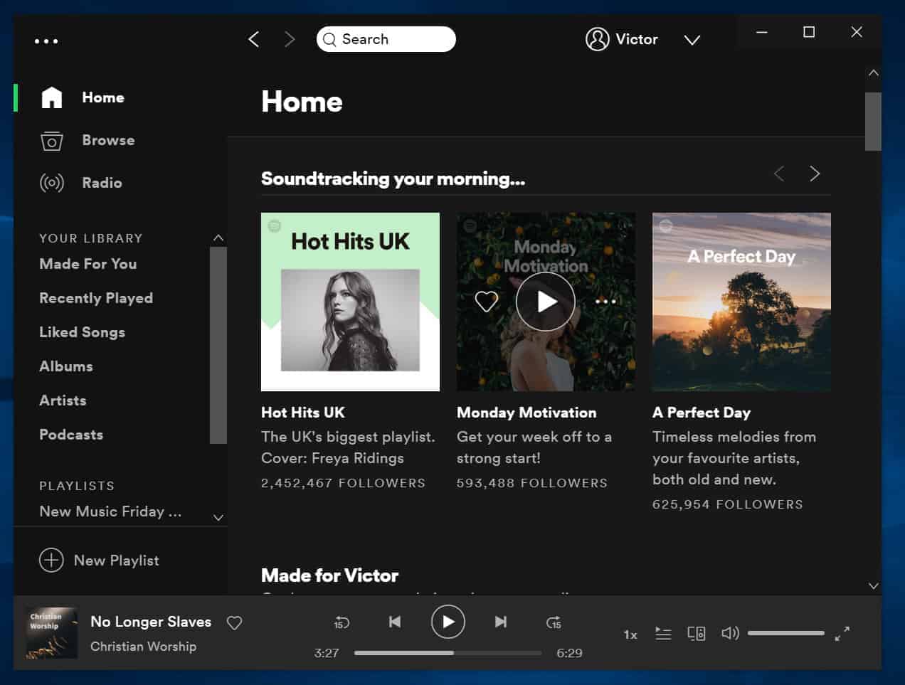 Listes de lecture Spotify