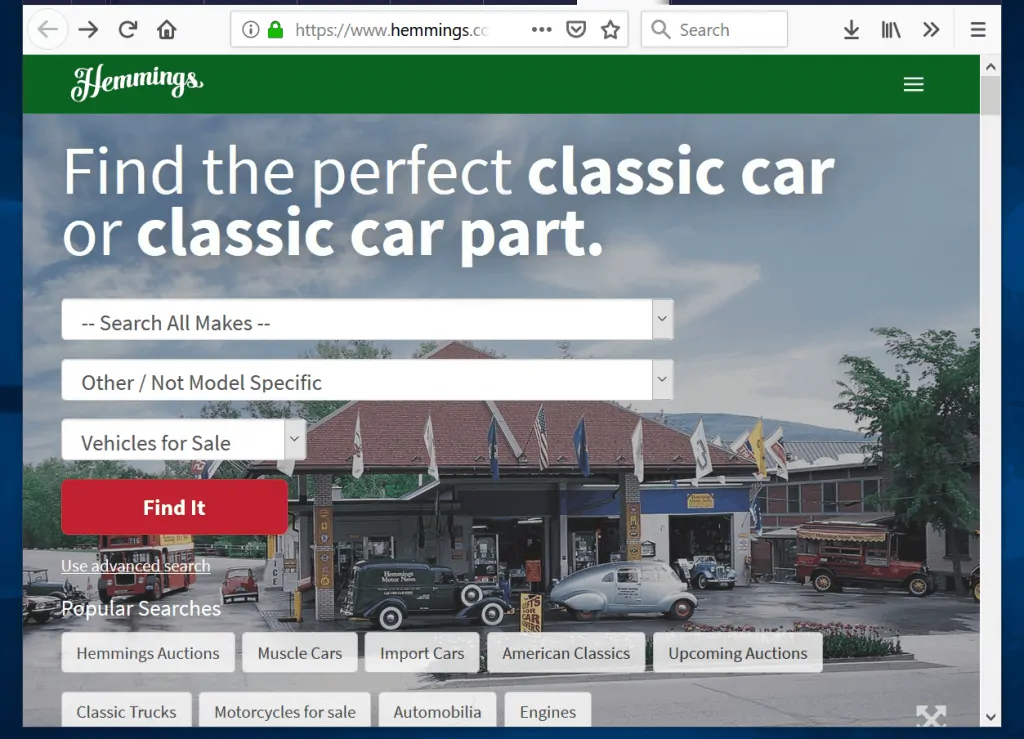 websites like Craigslist for cars - Hemmings.com