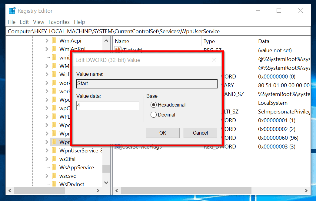 WpnUserServiceregistrykeyStartREG_DWORD