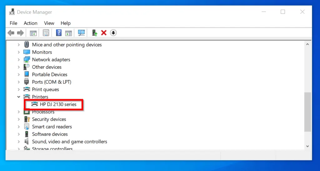 printer offline - update printer driver