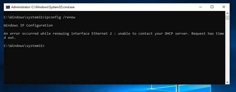 dhcp relay agent windows server 2016 not working - Unable to contact your DHCP server