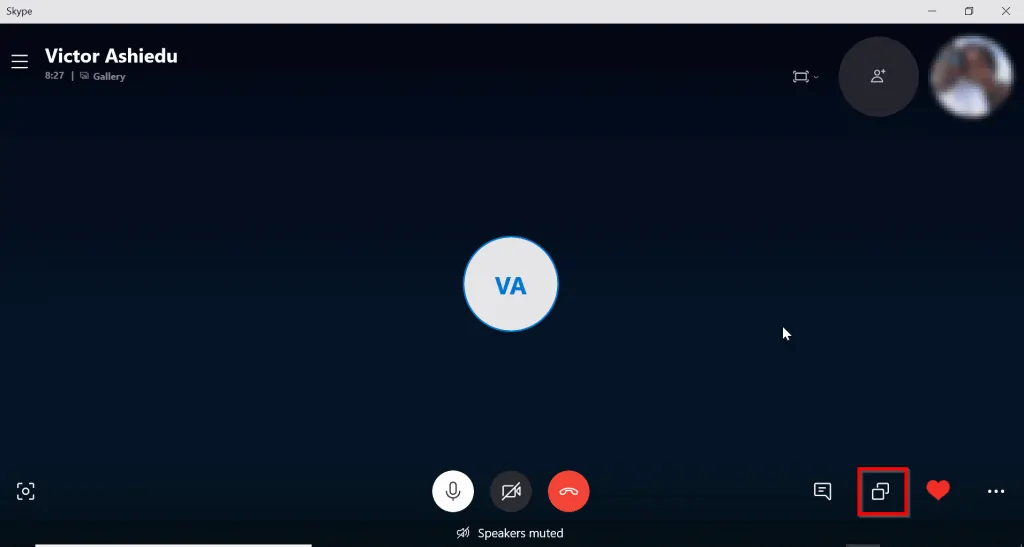 How to Share Screen on Skype on Desktop - full screen