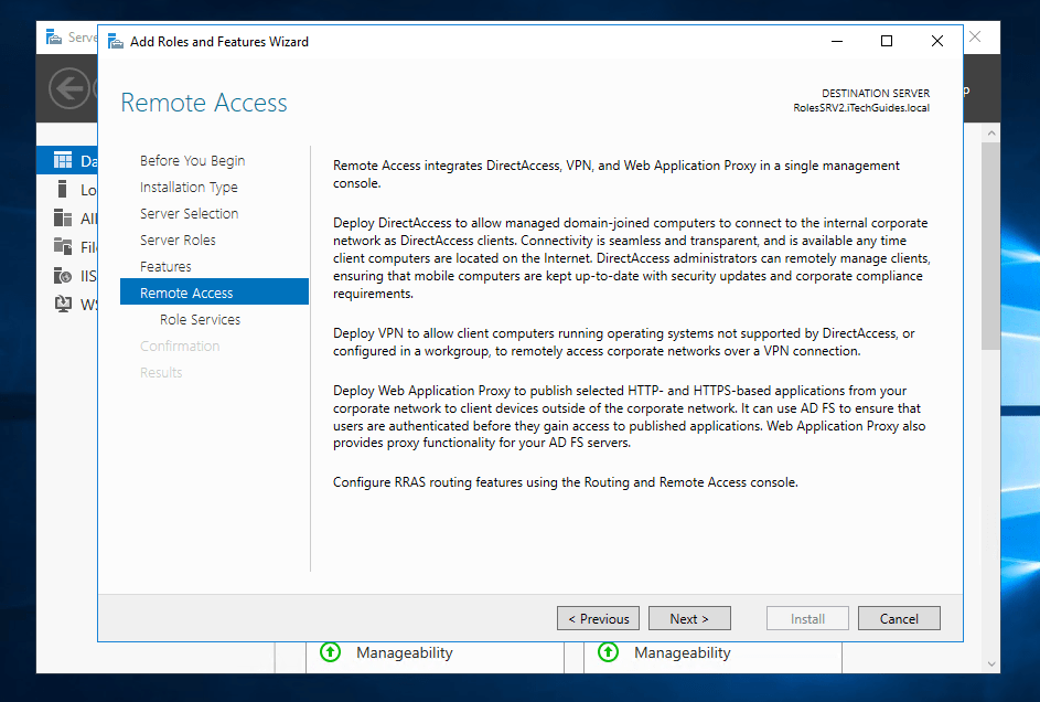 routing and remote access windows server 2016