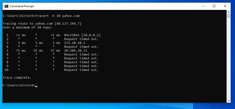 Test Network Address Translation (NAT) in Windows Server 2016