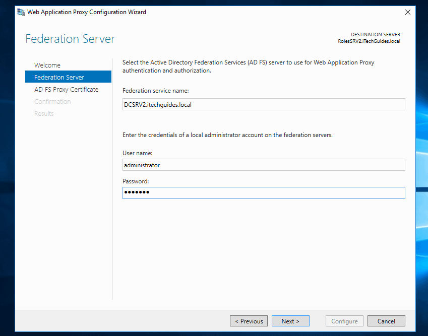 Web Application proxy