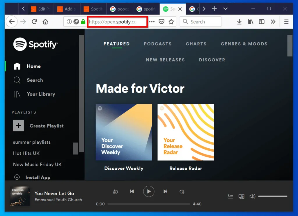 Steps to Fix "Spotify no Longer Supports this Version of  Firefox" Error