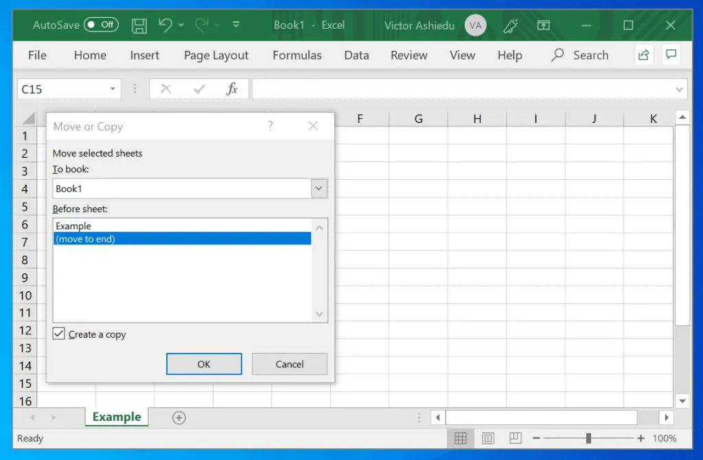 excel document not saved