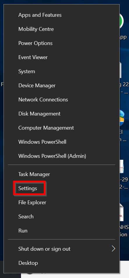 Skype Can't Connect? Uninstall and Reinstall Skype - open windows settings