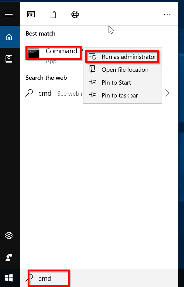 Method 4 Fix for "Windows 10 Start Menu not Working"