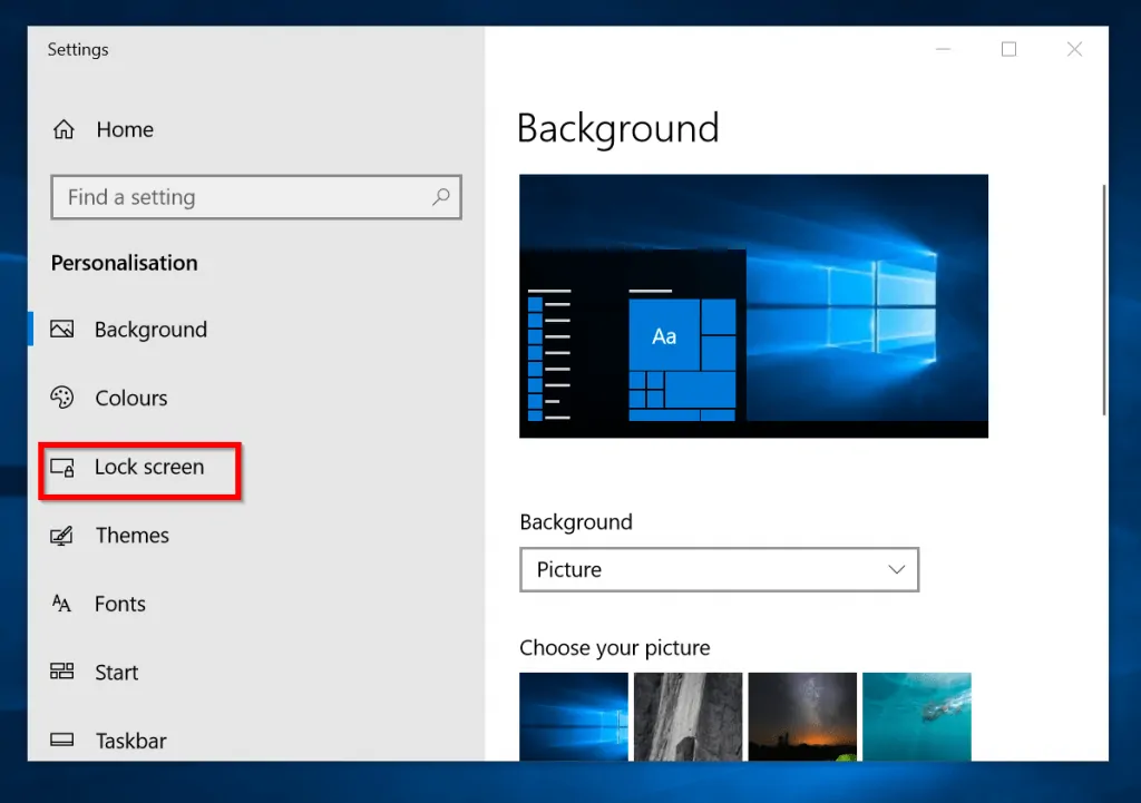 Method 1: Change Windows 10 Lock Screen Timeout 