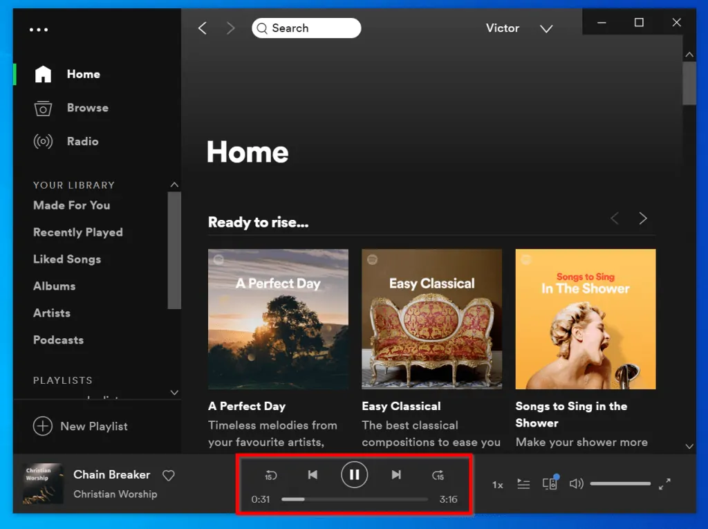 spotify no longer supports this version of chrome - Play on Desktop App, Switch back to Web Player