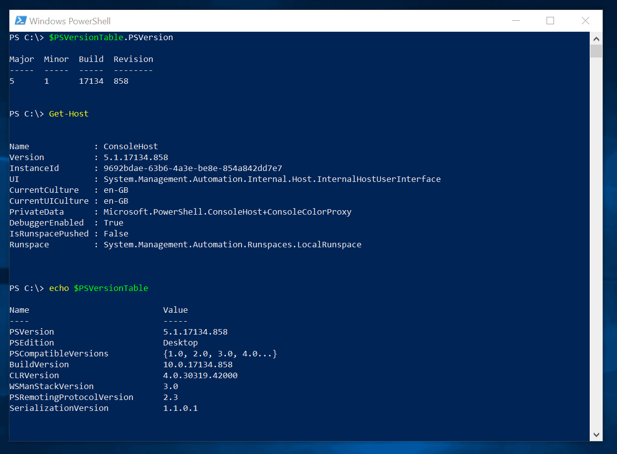 Powershell Version 4 Ways to Get PowerShell Version on Your Computer