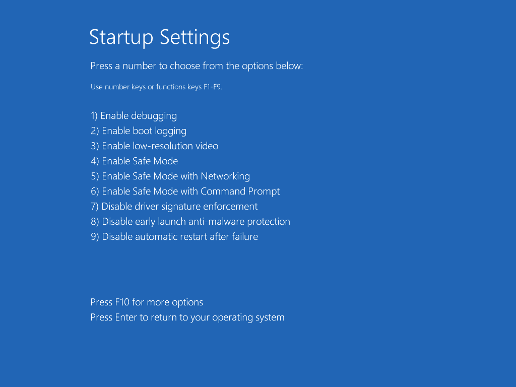mode sans échec de windows