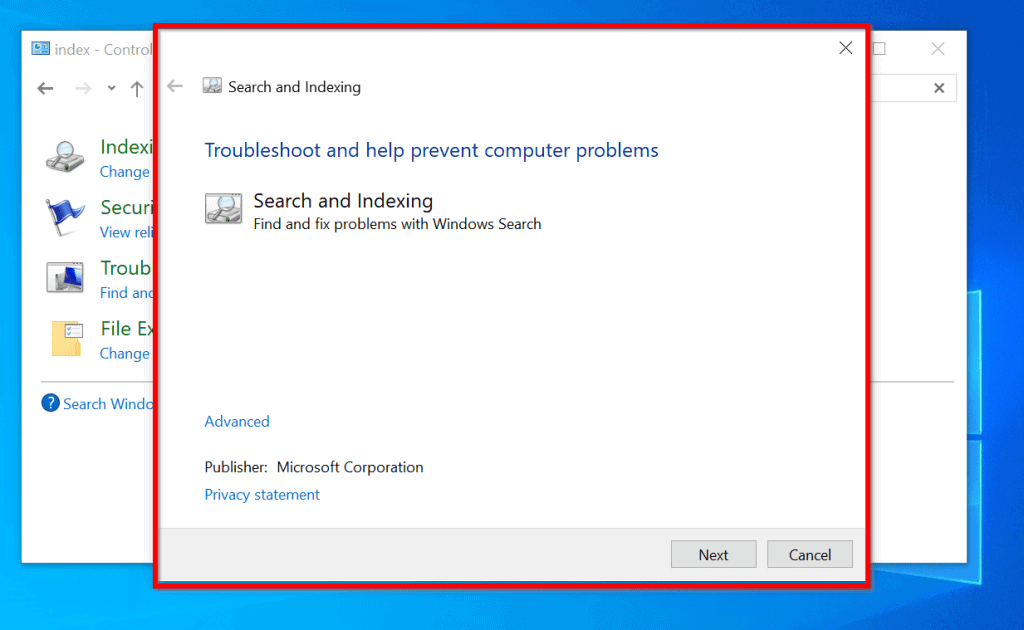 windows 10 search