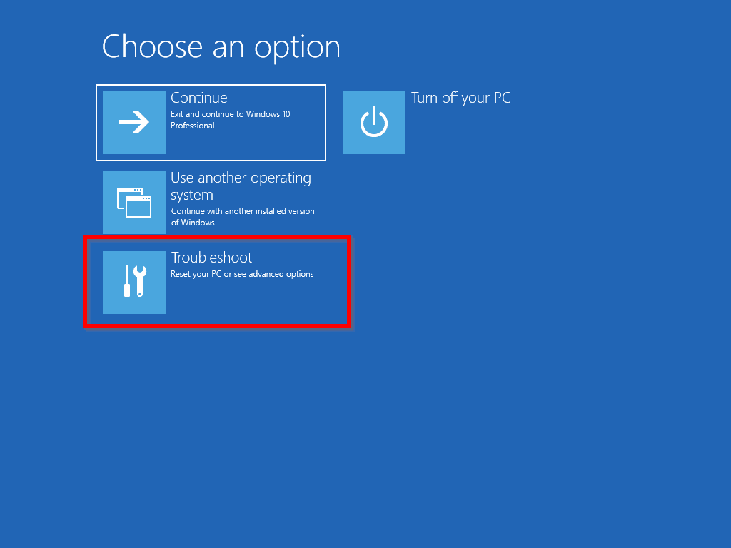 How to Reset Windows 10 from Boot 