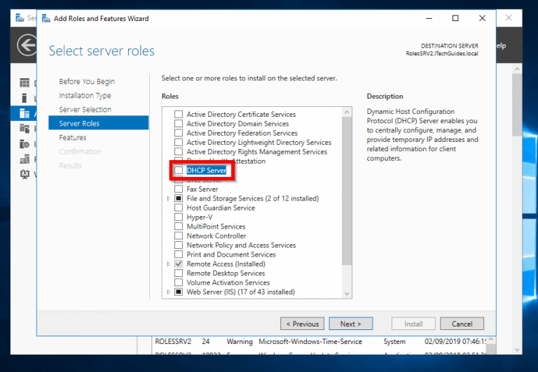How to Install and Configure DHCP in Windows Server 2016