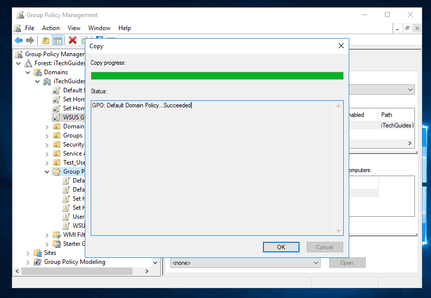 group policy windows updates server 2016