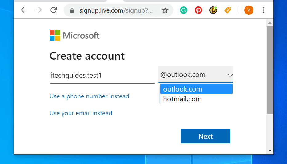 How to Create live.com email with @Outlook.com Account