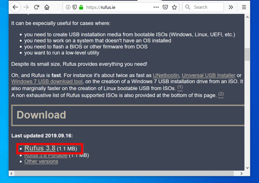burn iso to usb - Download Rufus Bootable USB Creator