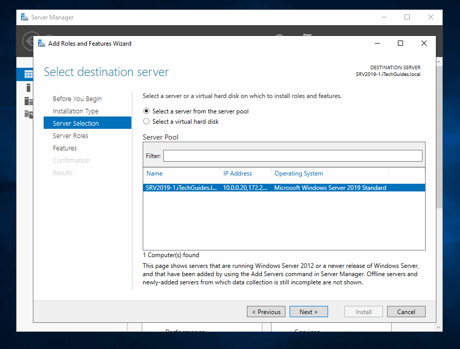 Install Windows Deployment Services in Server 2019