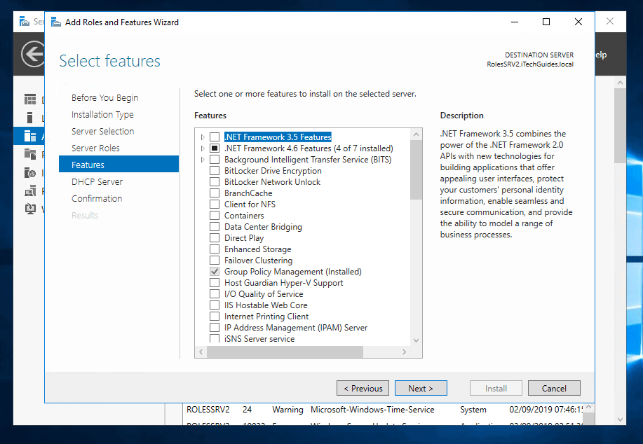 how to setup dhcp server 2016