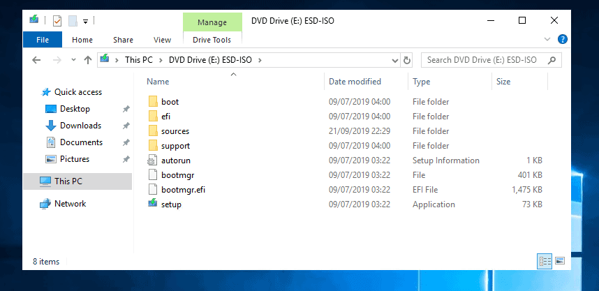 Convert ESD to WIM with DISM
