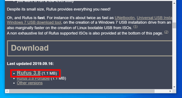 burning iso to usb windows 10