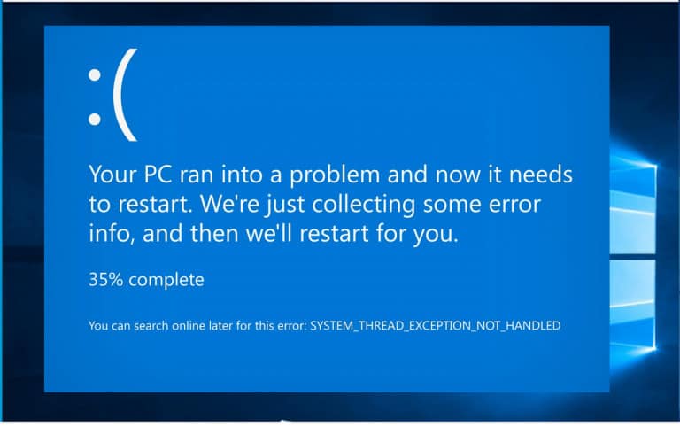 Your PC Ran into a Problem and Needs to Restart Windows Error [Fixed]