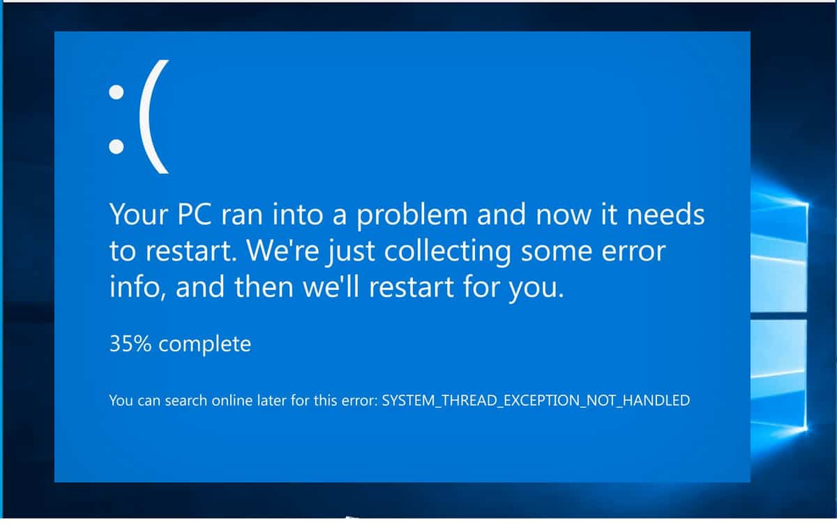 Your PC Ran into a Problem and Needs to Restart Windows Error [Fixed ...