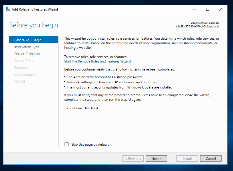 create system image server 2016