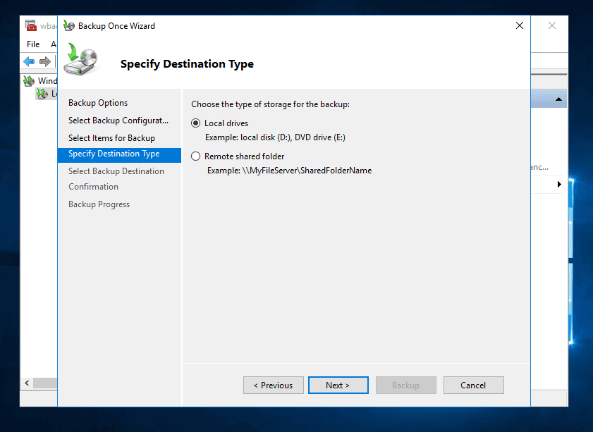 How to Create System Image in Windows Server 2016 - Itechguides